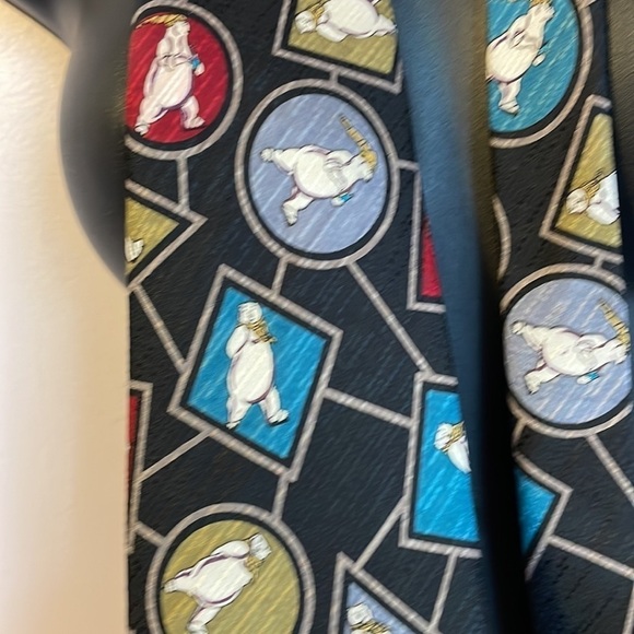 Coca Cola Polar Bear Silk Tie Vintage Novelty Graphic - Picture 8 of 16